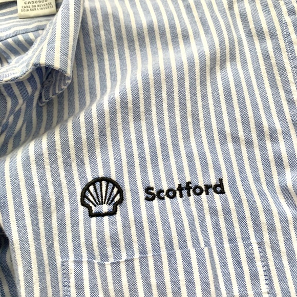 Striped SHELL brand collar shirt - Picture 2 of 3